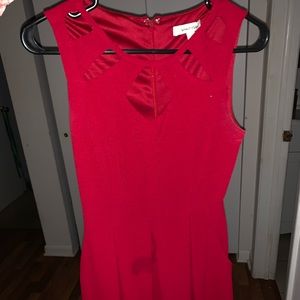 Short red dress